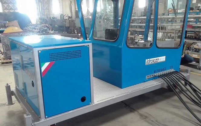 ربات شستشو و رسوب زدایی سطوح خارجی باندل با توان 10.000 وات مدل E-930 XL Series 2015 ساخت ایدروجت ایتالیا