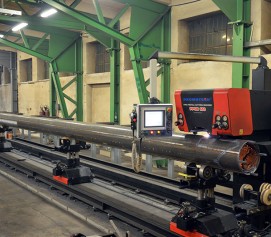 برش و پخ زنی پنج محور هواگاز و پلاسما جهت لوله مدل PPCM ساخت پروموتک لهستان